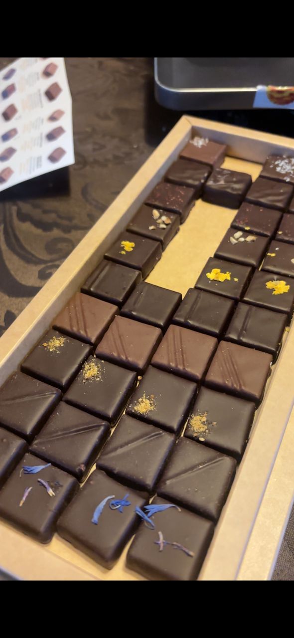 A box of Bordeaux chocolates