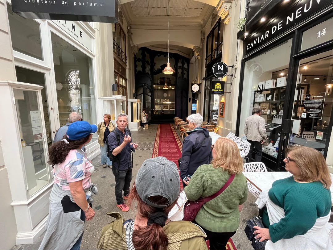 Walking through one of Bordeaux's historic covered passages
